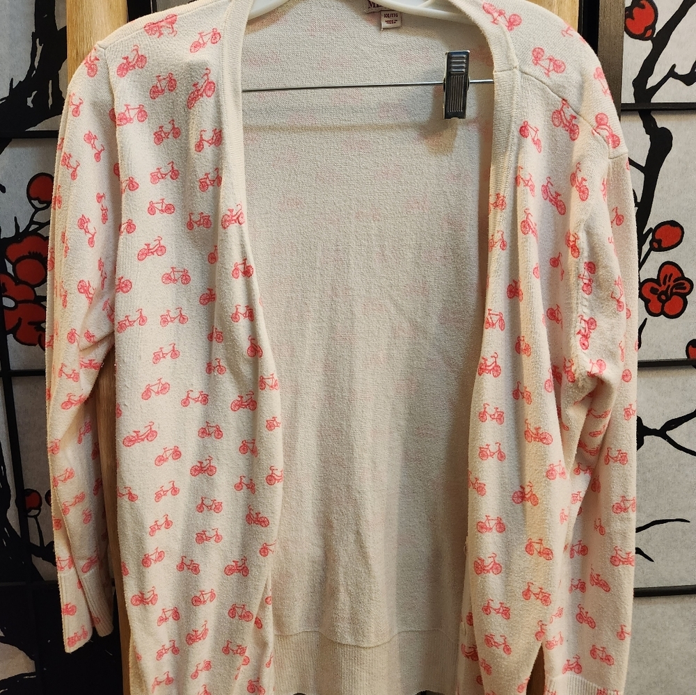 Merona bicycle cardigan